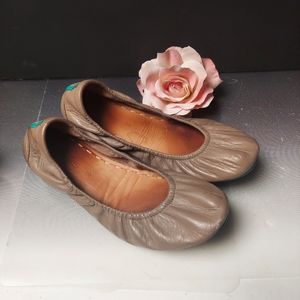 Tieks Taupe Ballet Flats office to dinner htf size 10